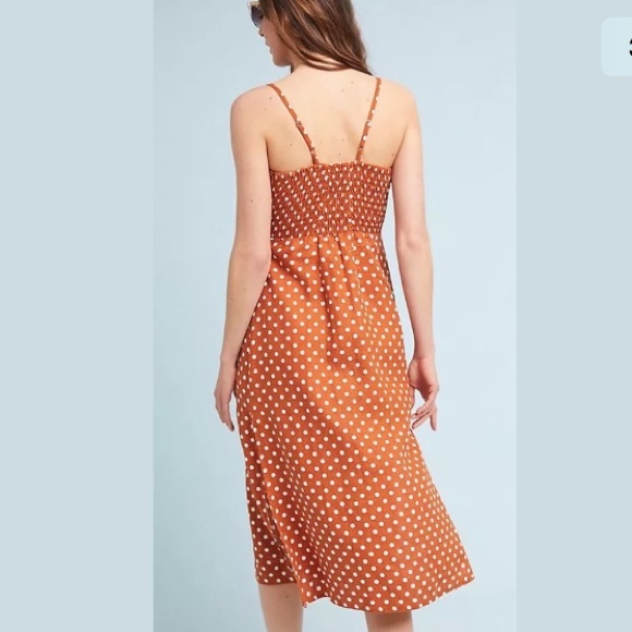 NEW Anthropologie faithful polka dot midi dress - Picture 4 of 8